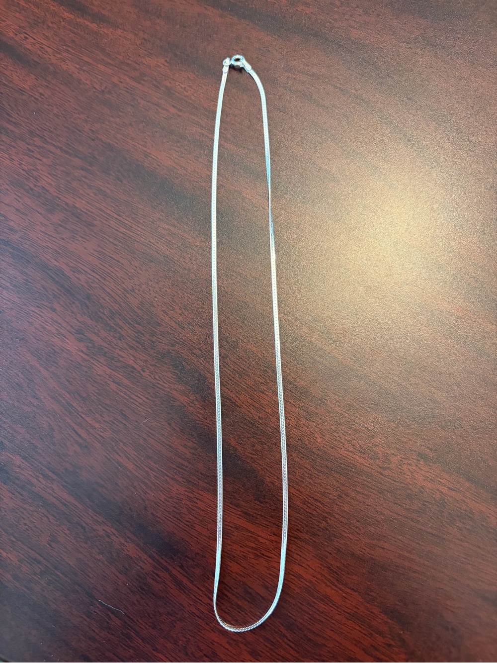 Sterling Silver Herringbone Necklace